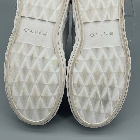 Jimmy Choo Women’s Diamond Light Maxi Platform Sneaker White Size 8 - Picture 11 of 11